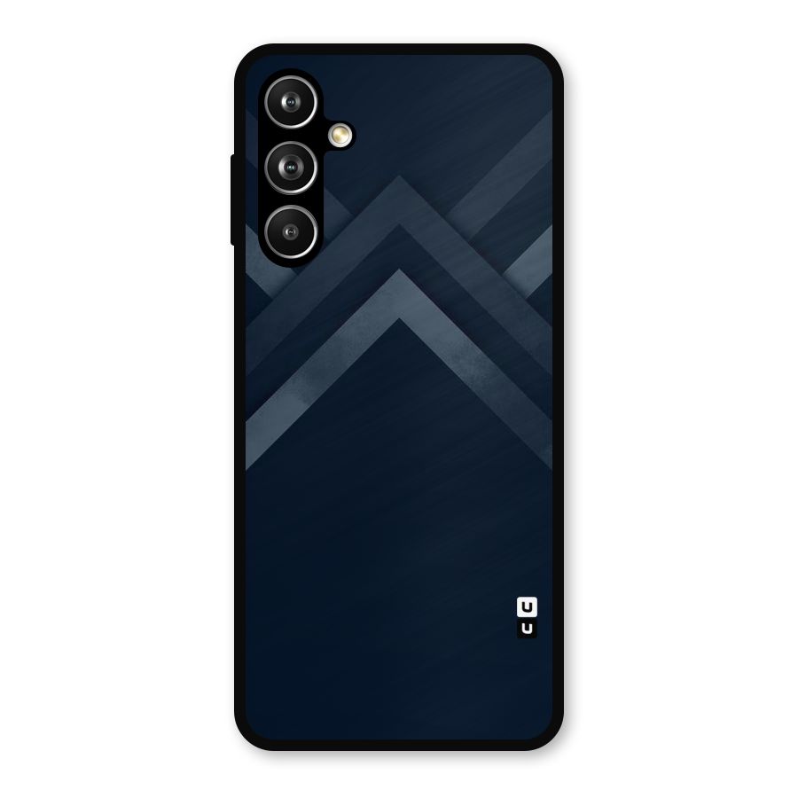Navy Blue Arrow Metal Back Case for Samsung Galaxy M54