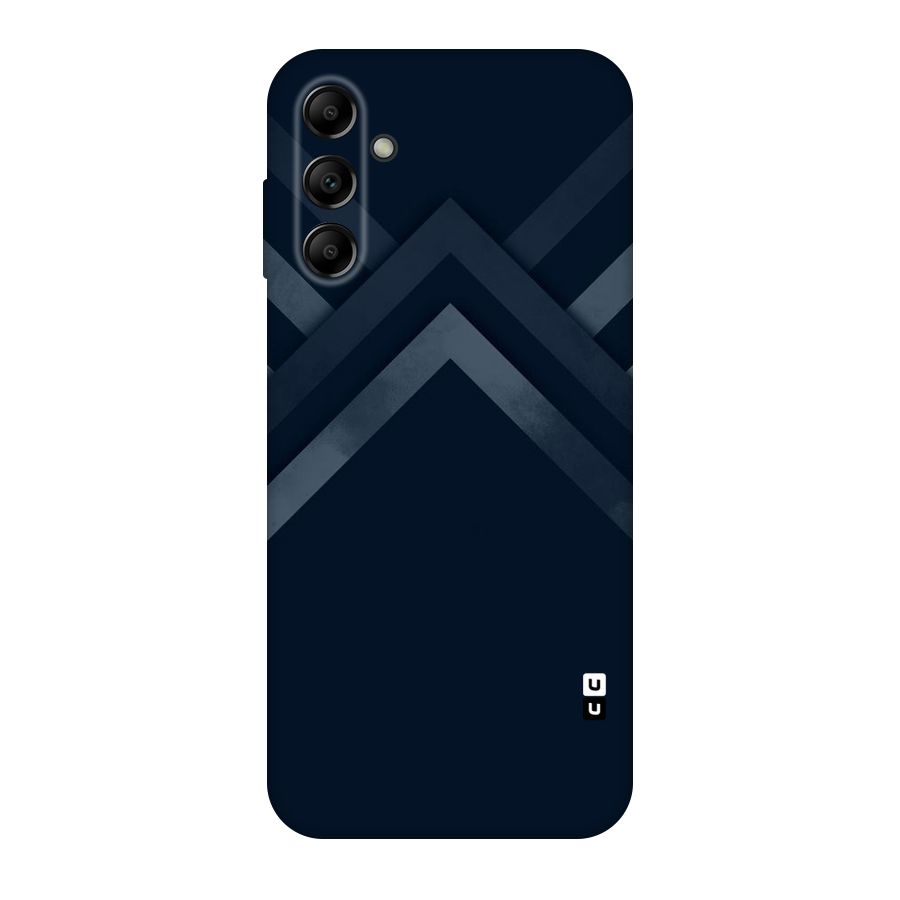 Navy Blue Arrow Original Polycarbonate Back Case for Galaxy A14 5G