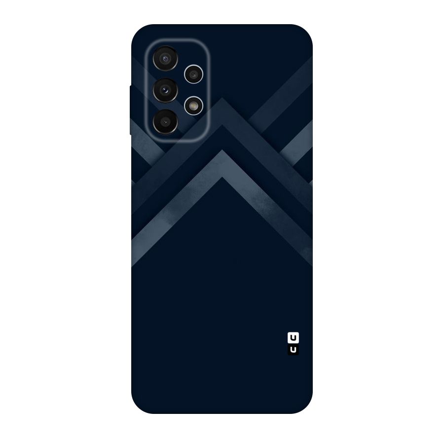 Navy Blue Arrow Original Polycarbonate Back Case for Galaxy A23