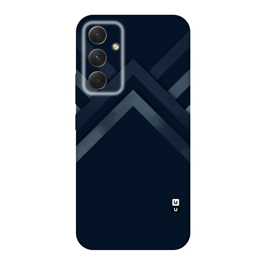 Navy Blue Arrow Original Polycarbonate Back Case for Galaxy A54