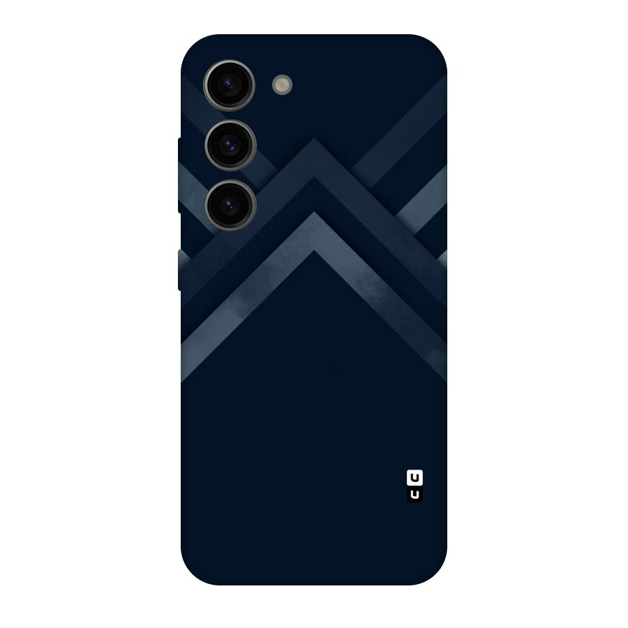 Navy Blue Arrow Original Polycarbonate Back Case for Galaxy S23