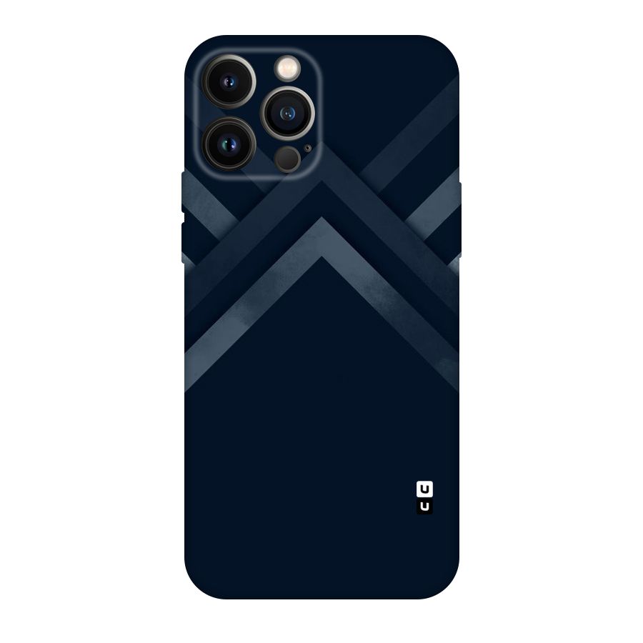 Navy Blue Arrow Original Polycarbonate Back Case for iPhone 13 Pro Max
