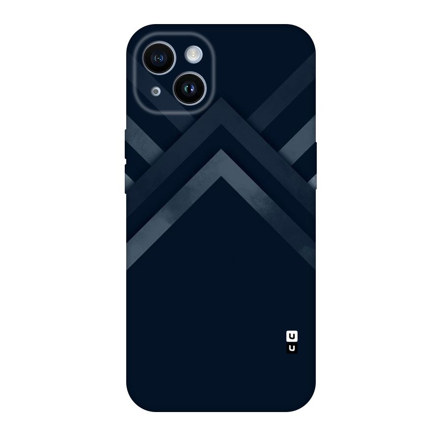 Navy Blue Arrow Original Polycarbonate Back Case for iPhone 14