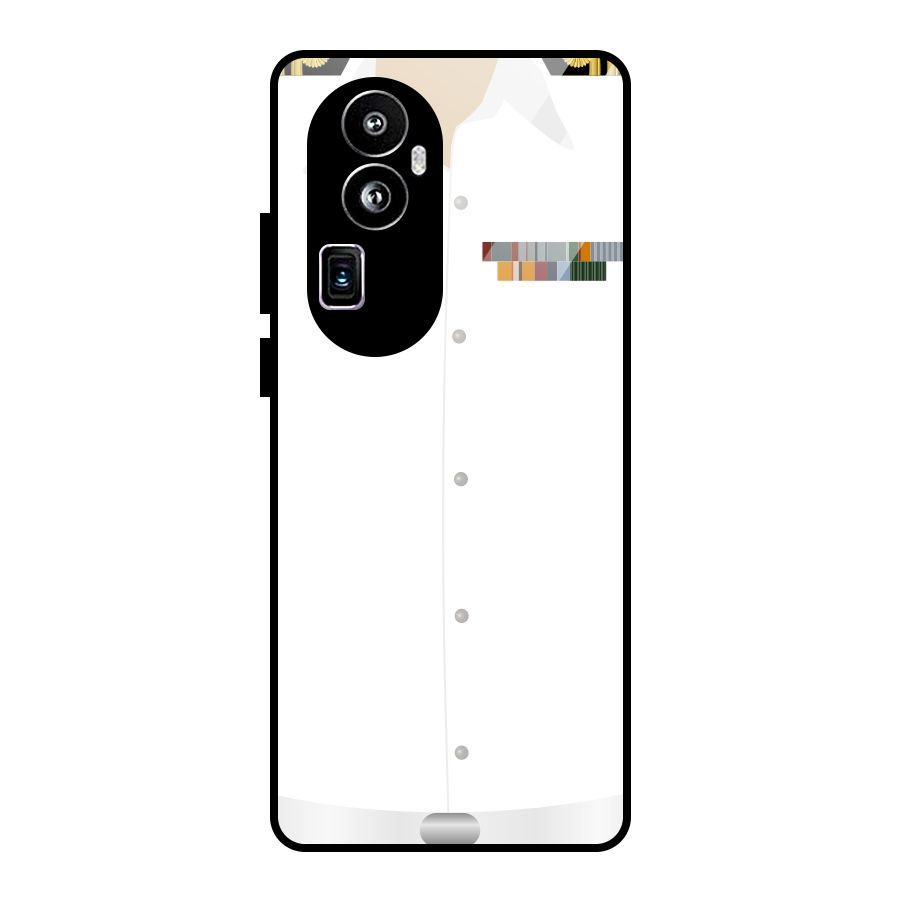 Navy Uniform Glass Back Case for Oppo Reno10 Pro Plus