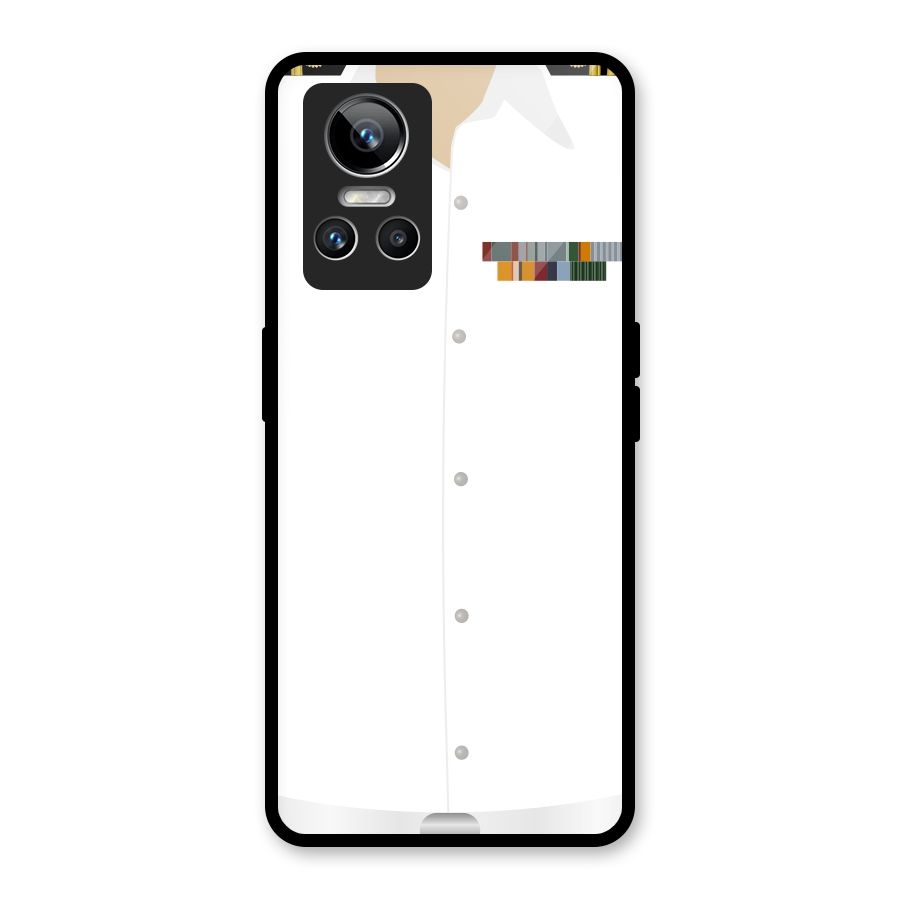 Navy Uniform Glass Back Case for Realme GT Neo 3
