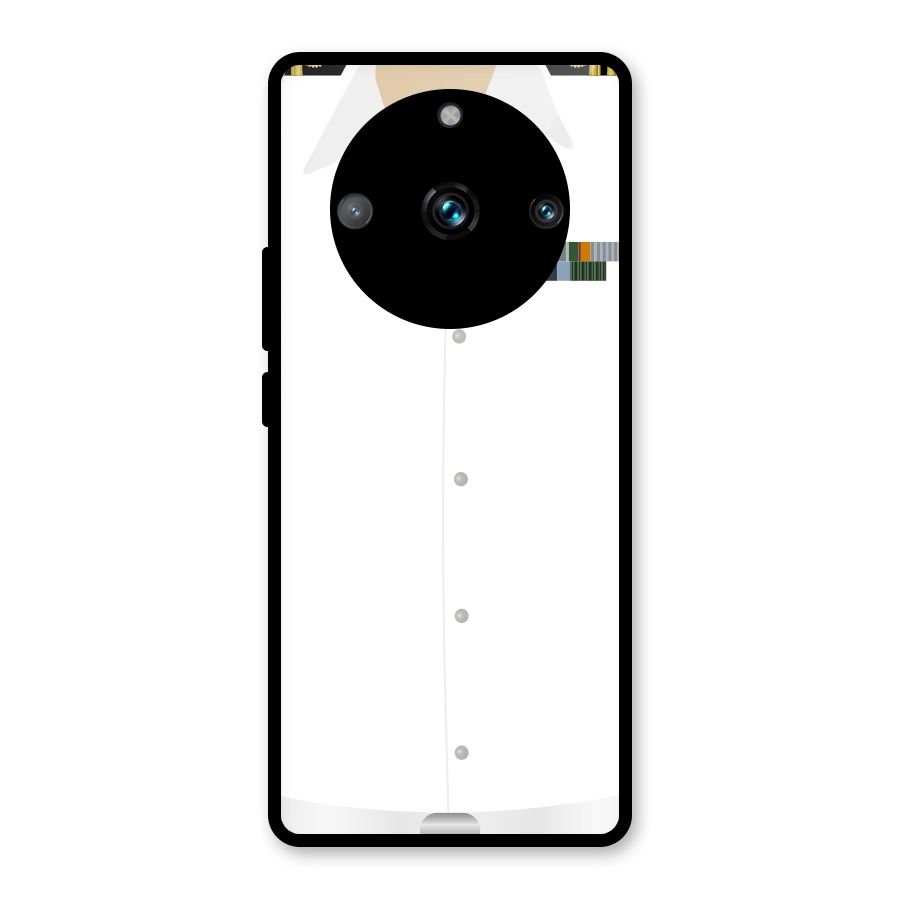 Navy Uniform Glass Back Case for Realme Narzo 60 Pro
