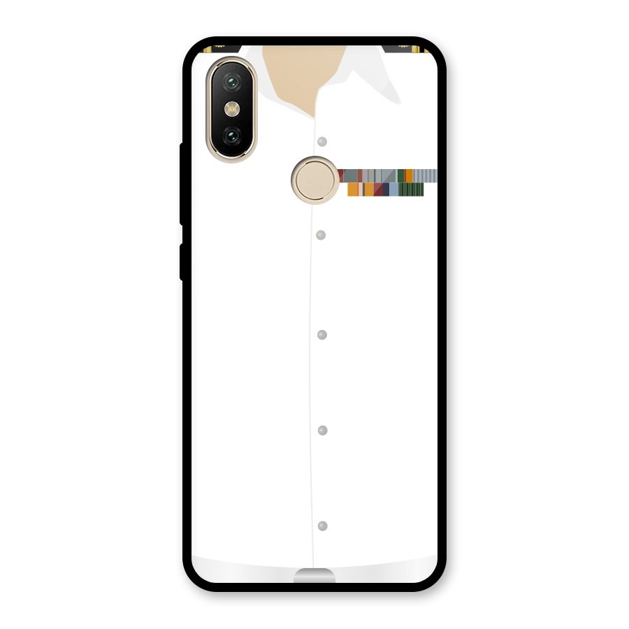 Navy Uniform Glass Back Case for Redmi A1