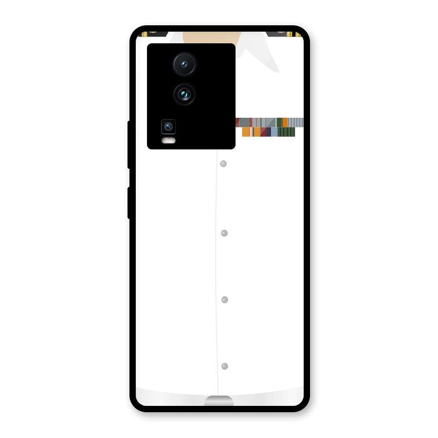 Navy Uniform Glass Back Case for Vivo iQOO Neo 7 Pro