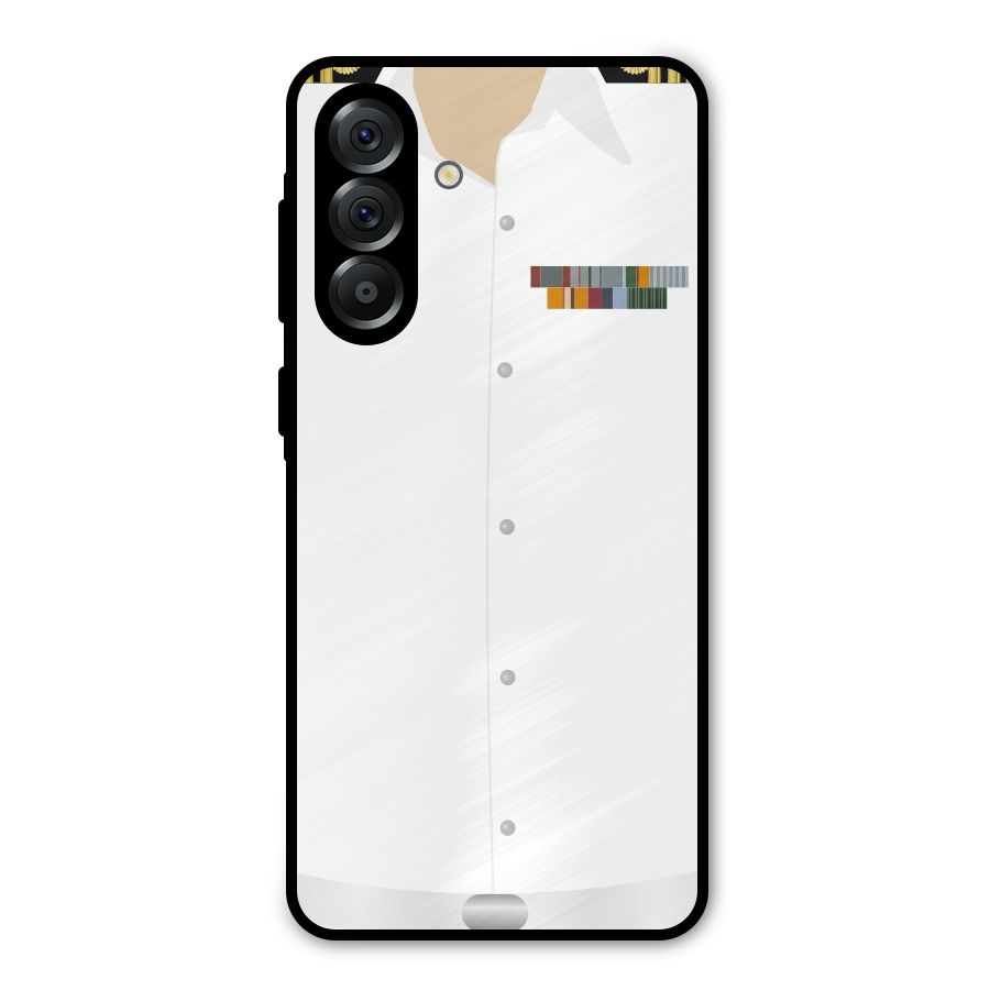 Navy Uniform Metal Back Case for Galaxy A36