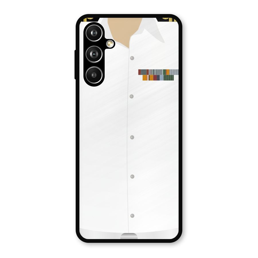 Navy Uniform Metal Back Case for Galaxy F54
