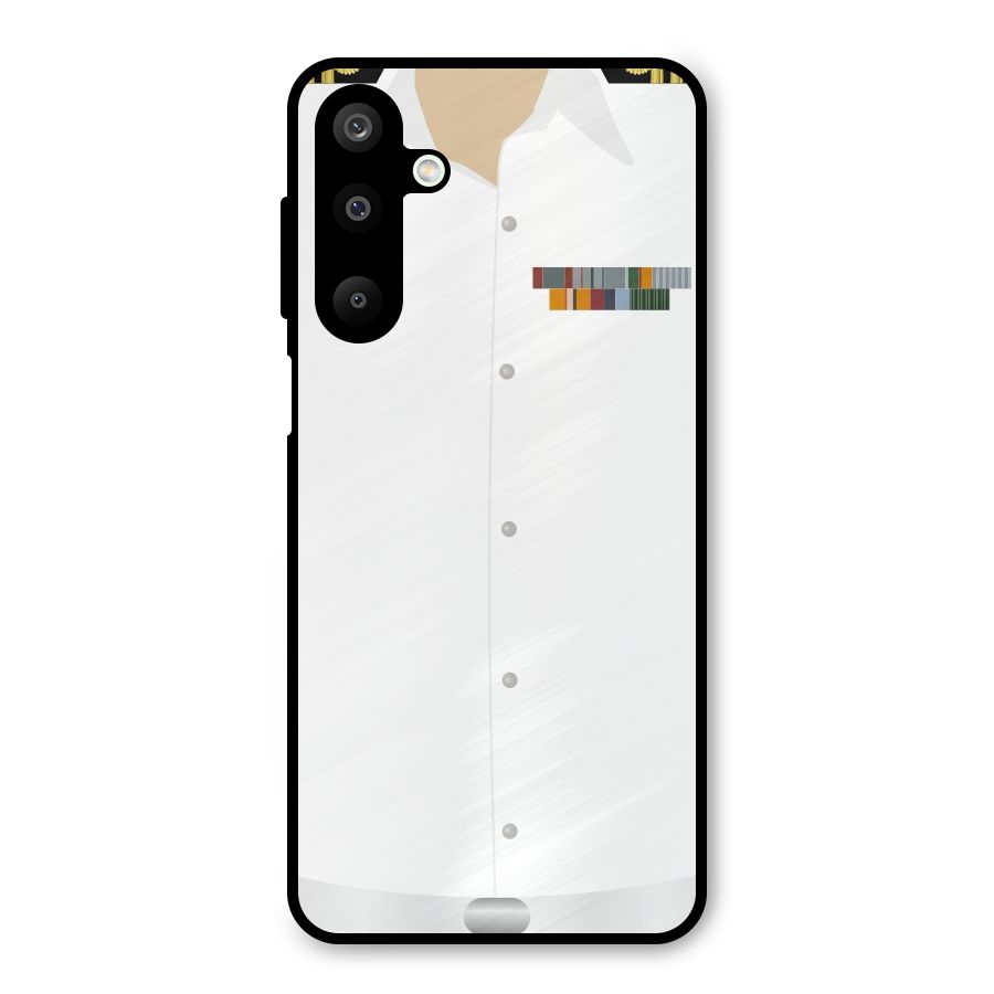 Navy Uniform Metal Back Case for Galaxy M16