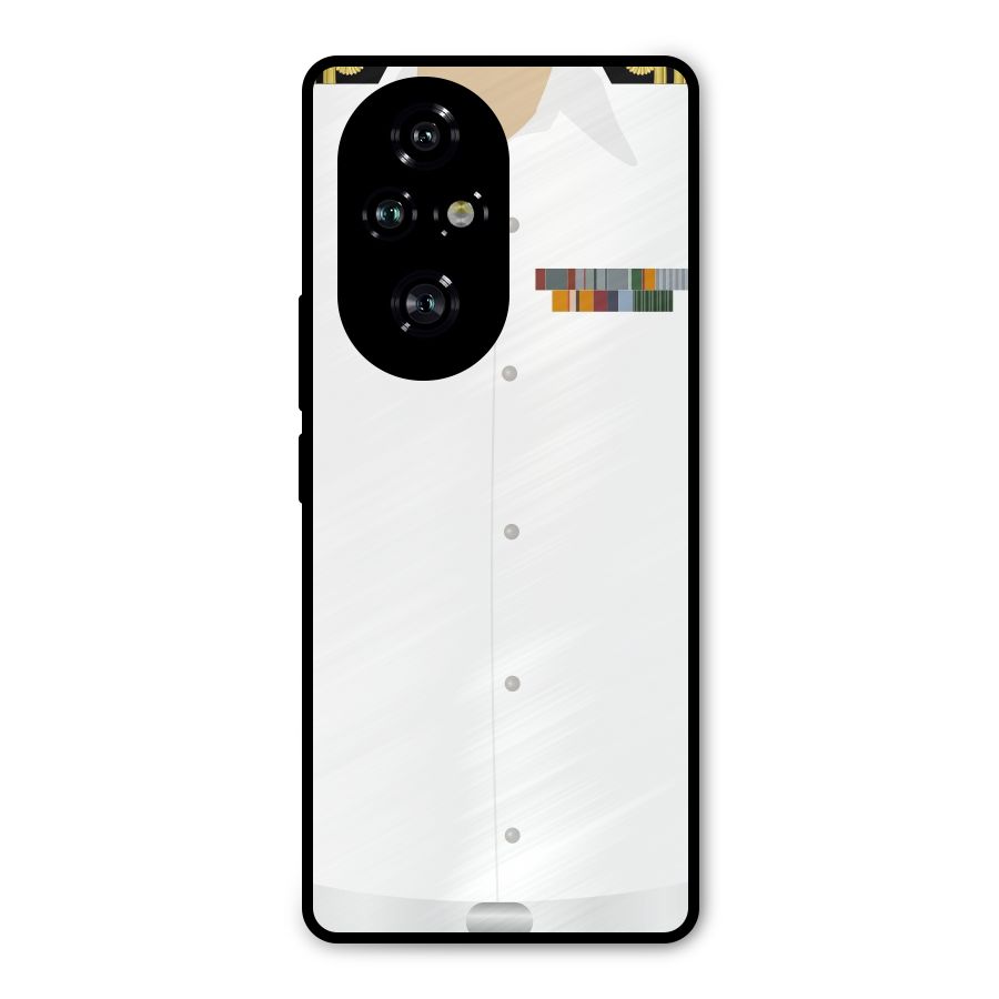 Navy Uniform Metal Back Case for Honor 200 Pro