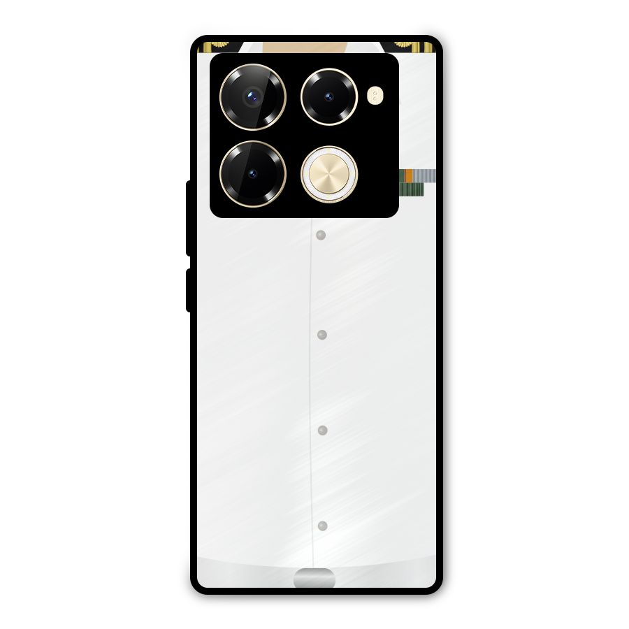 Navy Uniform Metal Back Case for Infinix Note 40 Pro Plus