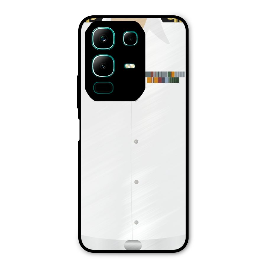Navy Uniform Metal Back Case for Infinix Note 50x