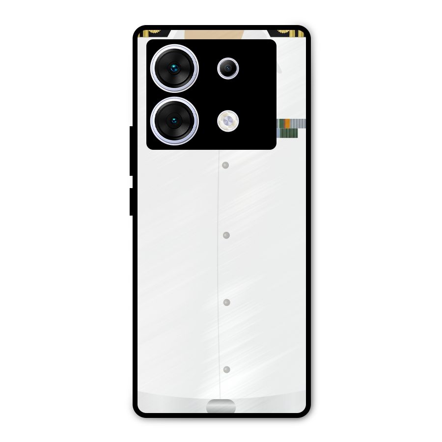 Navy Uniform Metal Back Case for Infinix Zero 30 5G