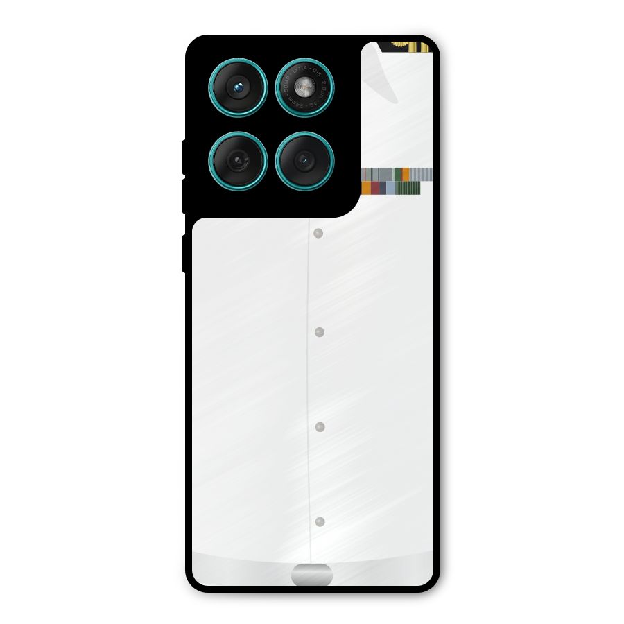 Navy Uniform Metal Back Case for Motorola Edge 60 Fusion