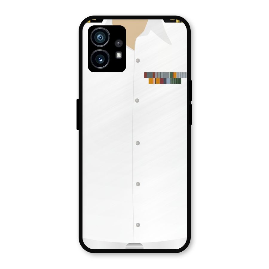 Navy Uniform Metal Back Case for Nothing Phone 1