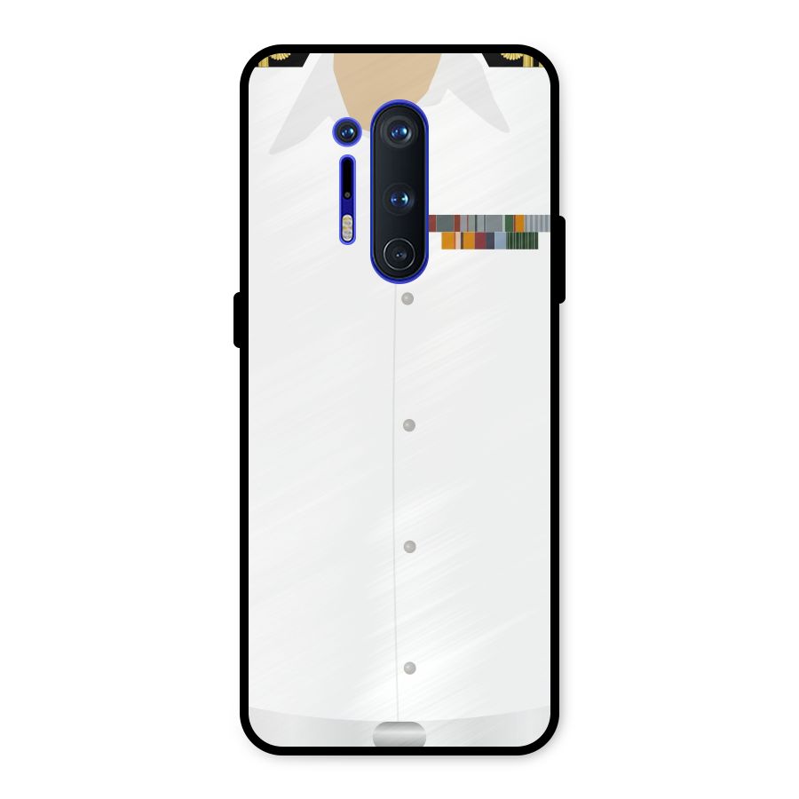 Navy Uniform Metal Back Case for OnePlus 8 Pro