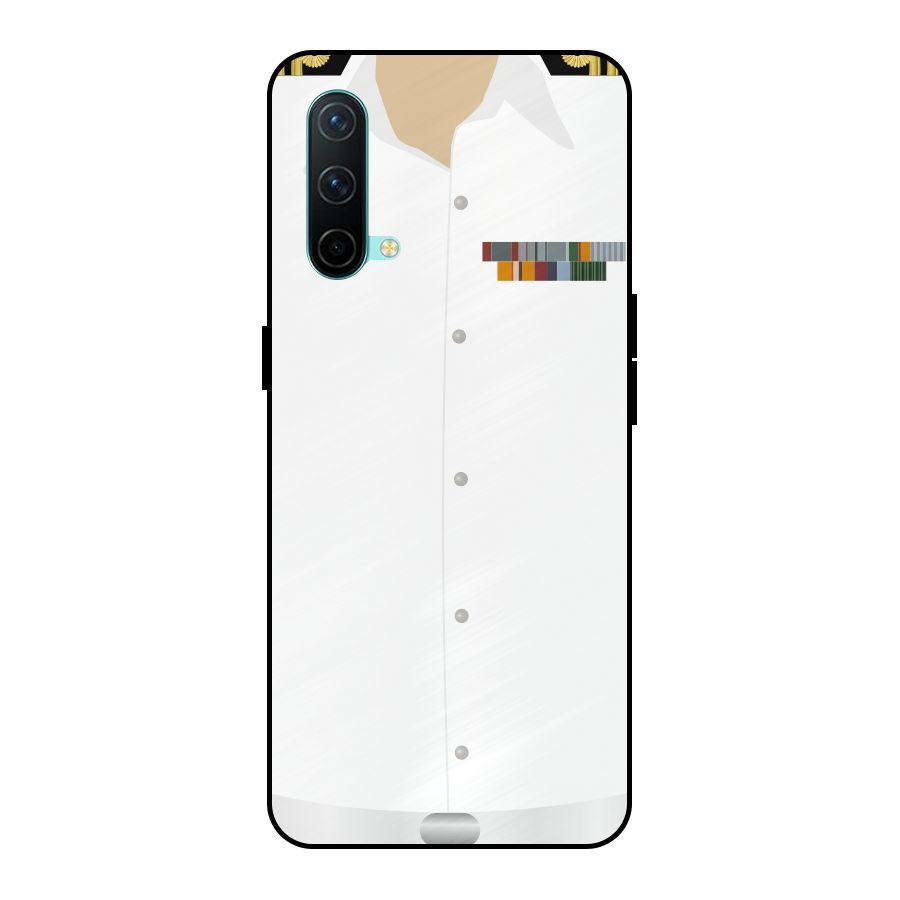 Navy Uniform Metal Back Case for OnePlus Nord CE 5G
