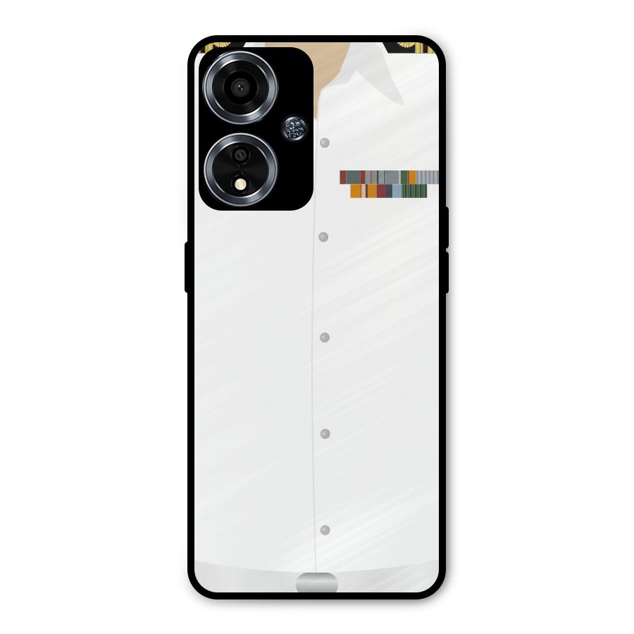 Navy Uniform Metal Back Case for Oppo A59
