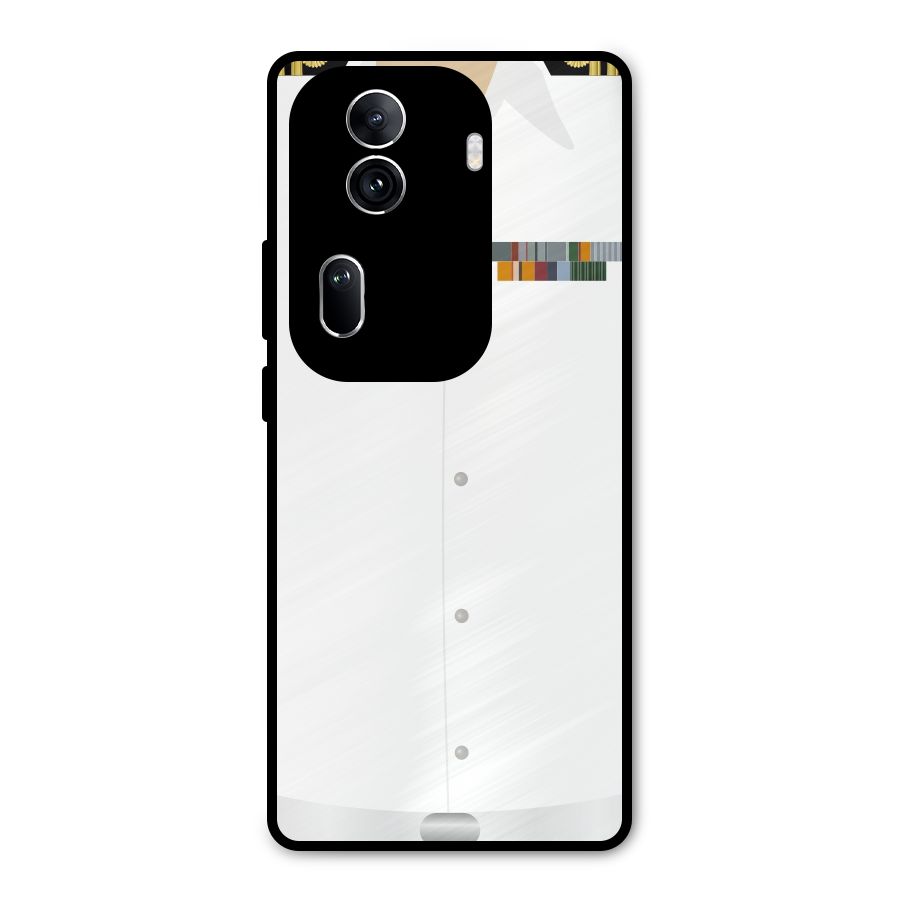 Navy Uniform Metal Back Case for Oppo Reno11 Pro 5G