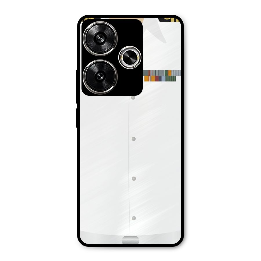 Navy Uniform Metal Back Case for Poco F6