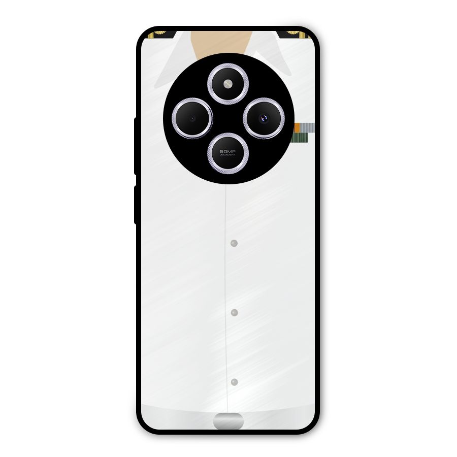 Navy Uniform Metal Back Case for Poco M7