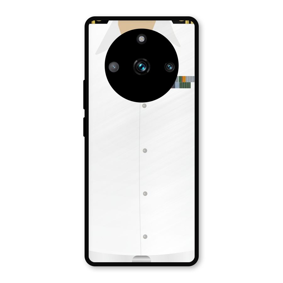 Navy Uniform Metal Back Case for Realme 11 Pro
