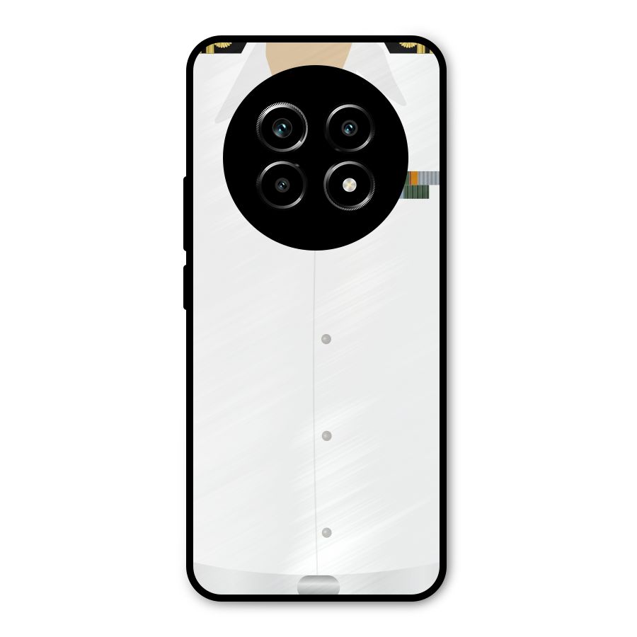 Navy Uniform Metal Back Case for Realme 13 Pro