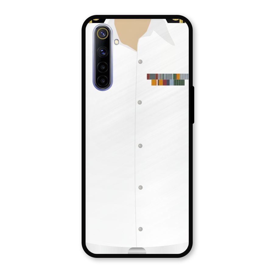 Navy Uniform Metal Back Case for Realme 6i