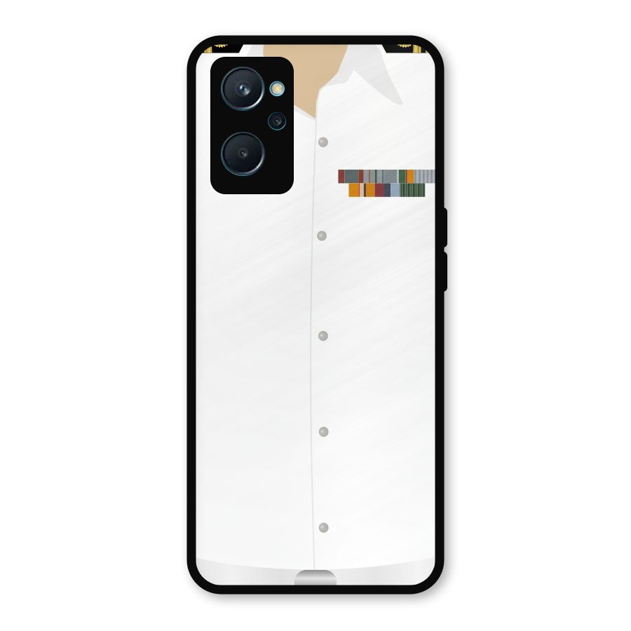 Navy Uniform Metal Back Case for Realme 9i