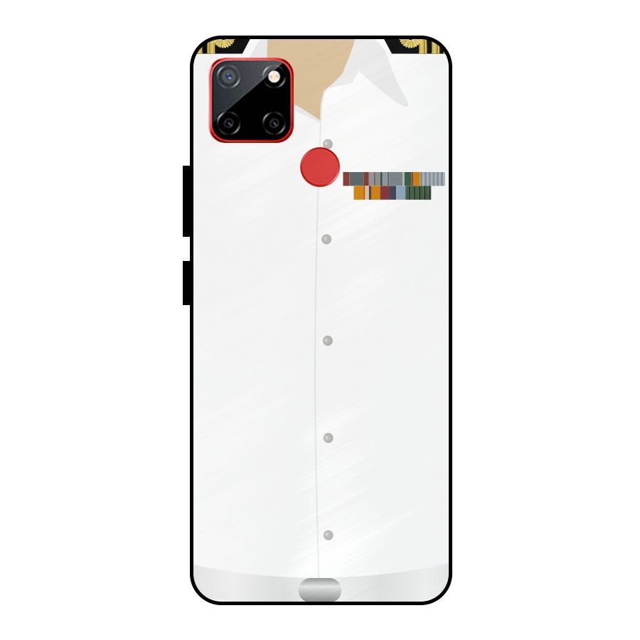 Navy Uniform Metal Back Case for Realme C12