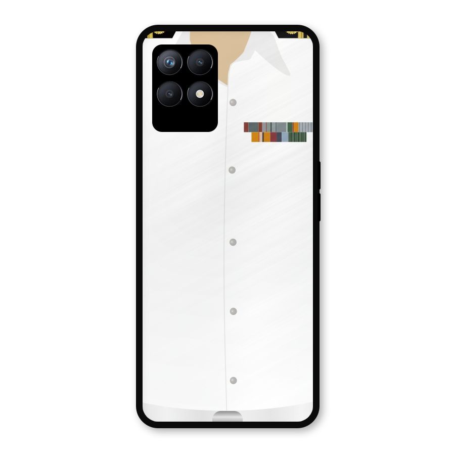 Navy Uniform Metal Back Case for Realme Narzo 50