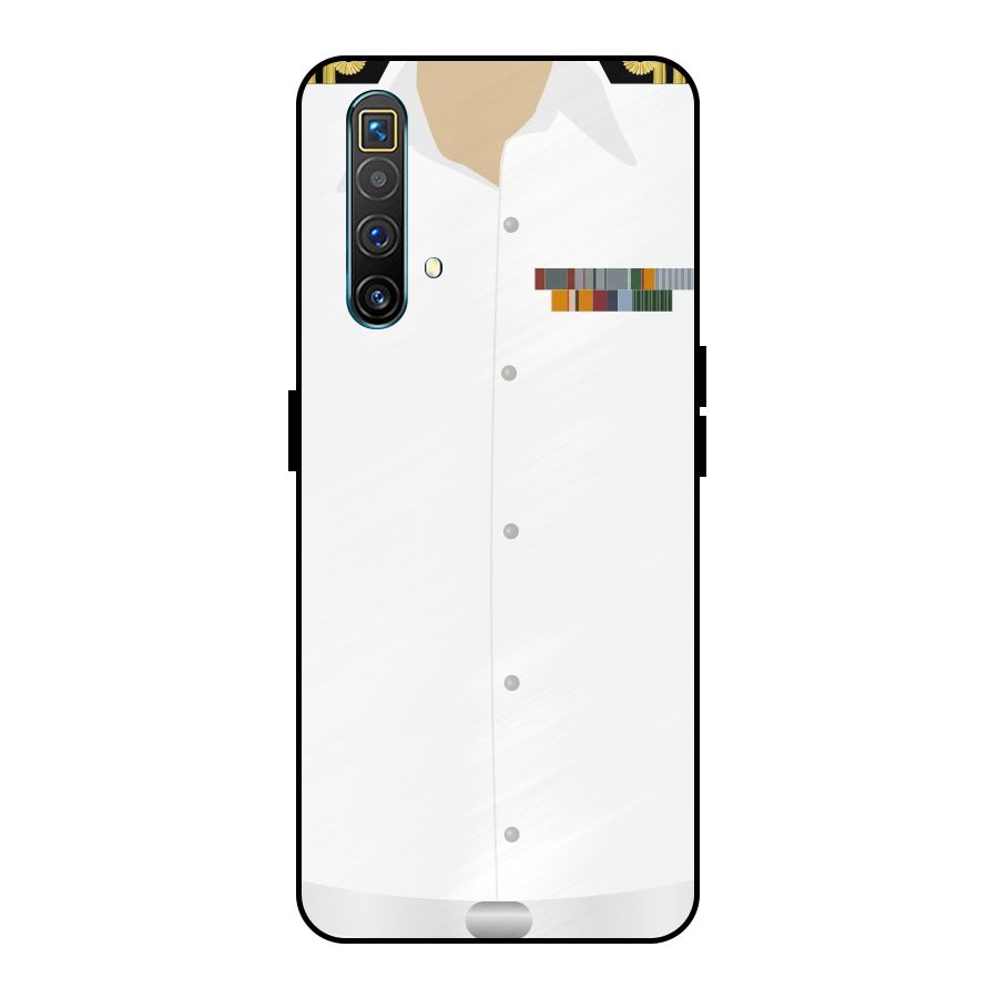 Navy Uniform Metal Back Case for Realme X3 SuperZoom