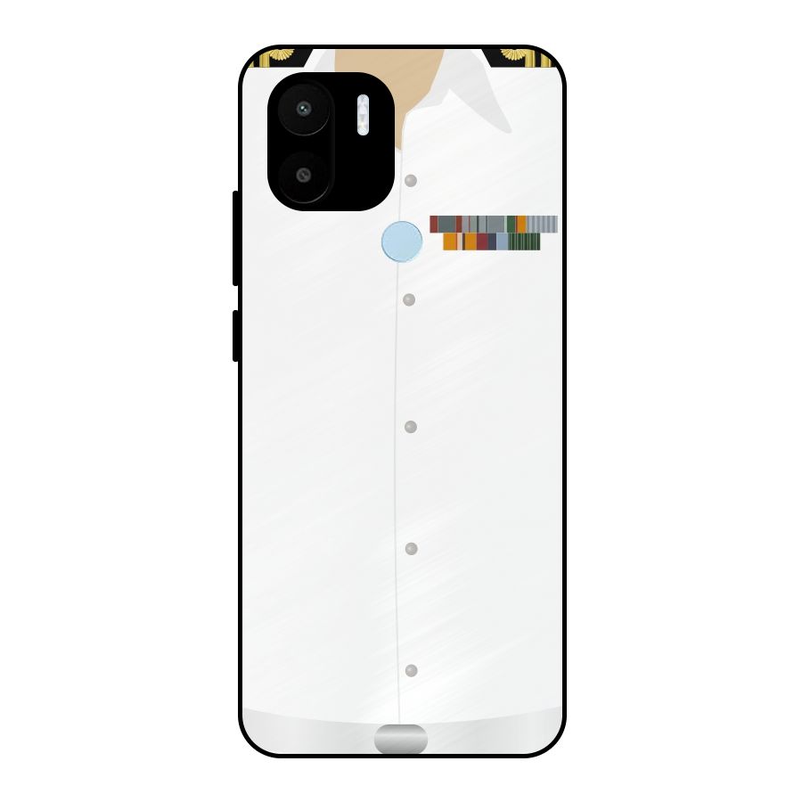 Navy Uniform Metal Back Case for Redmi A1+