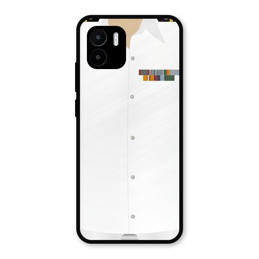 Navy Uniform Metal Back Case for Redmi A2