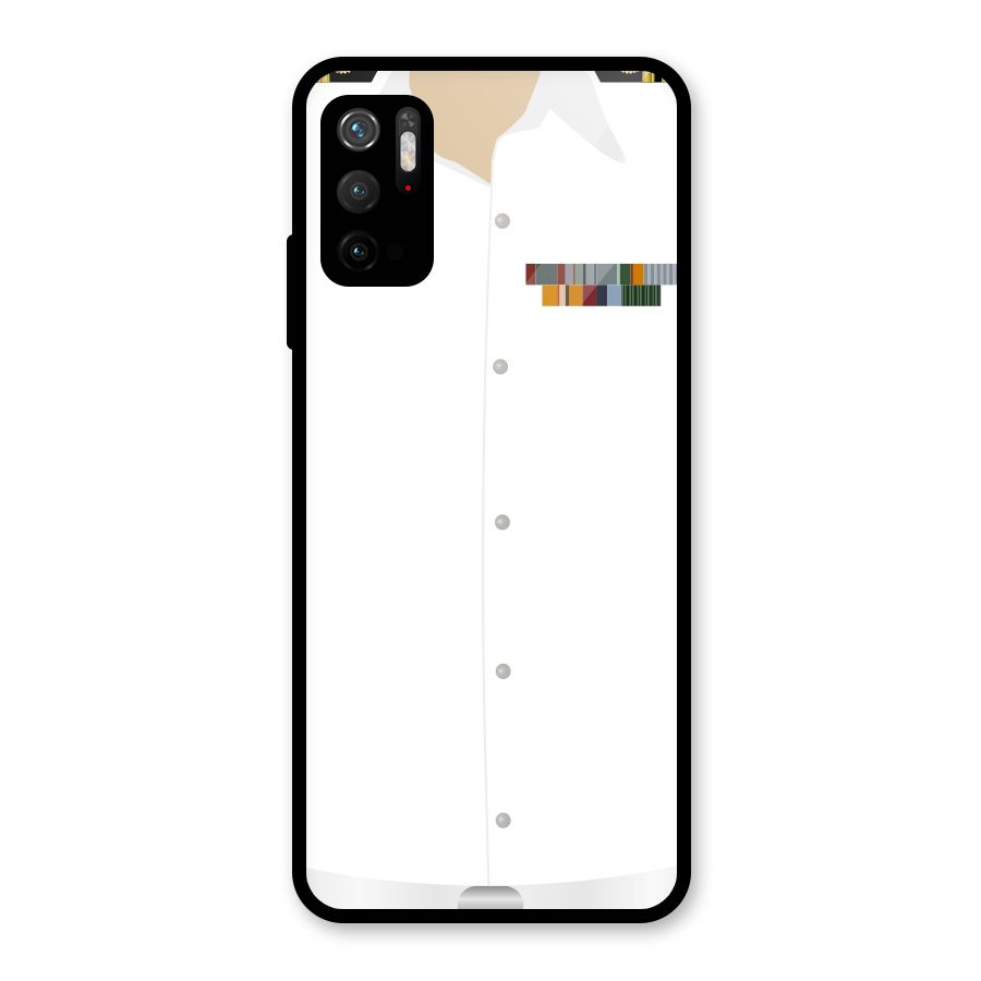 Navy Uniform Metal Back Case for Redmi Note 10T 5G