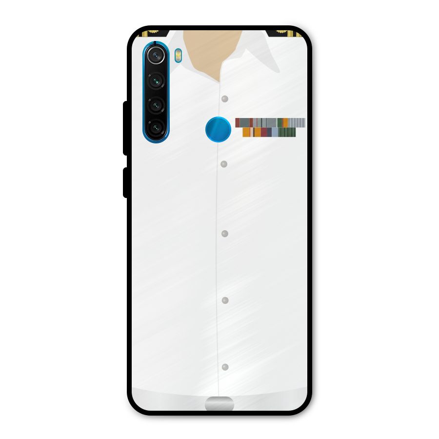 Navy Uniform Metal Back Case for Redmi Note 8