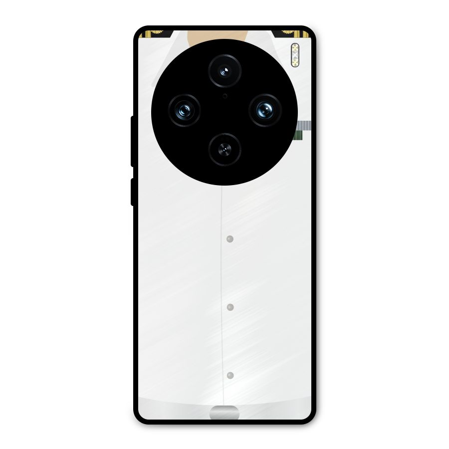 Navy Uniform Metal Back Case for Vivo X100 Pro