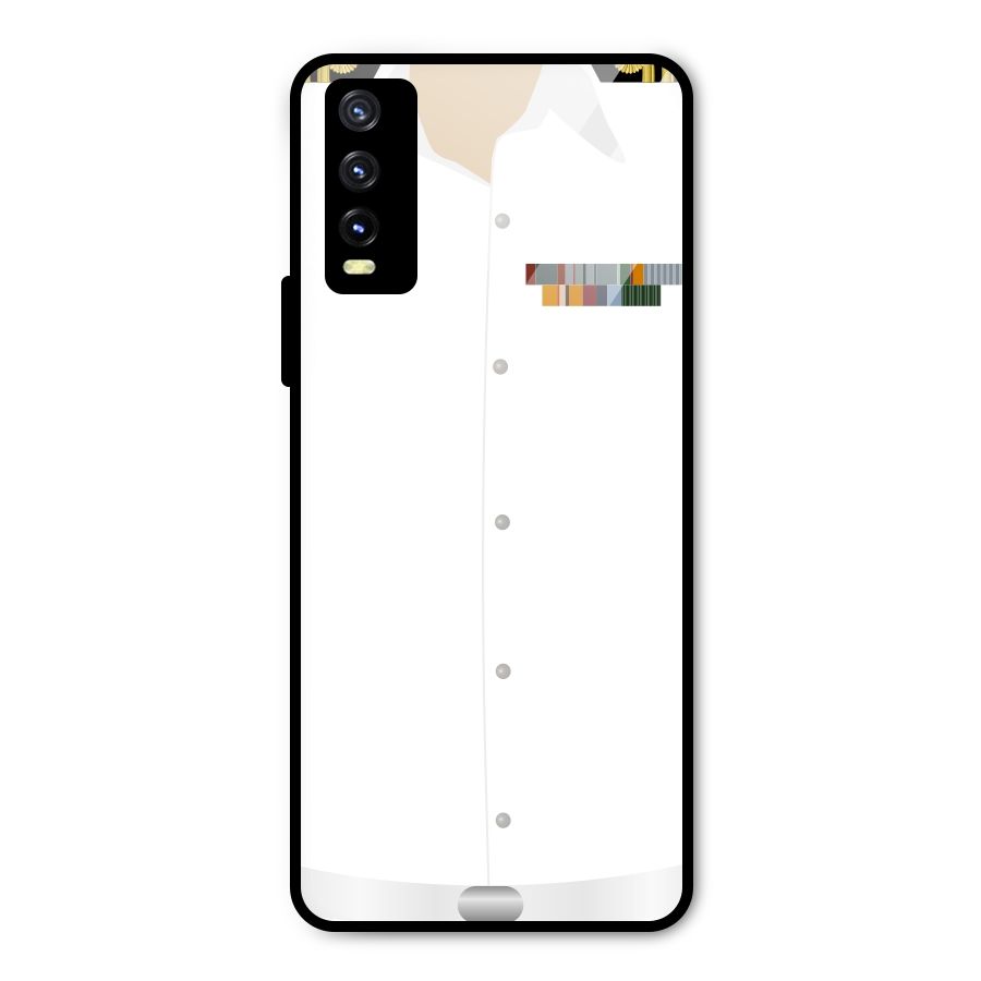 Navy Uniform Metal Back Case for Vivo Y20