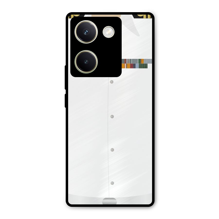 Navy Uniform Metal Back Case for Vivo Y200 Pro