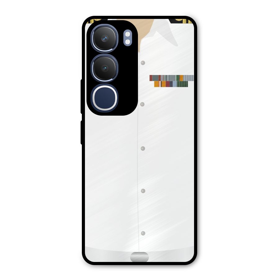 Navy Uniform Metal Back Case for Vivo Y29