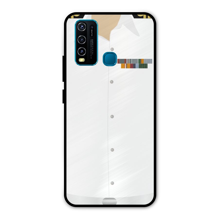 Navy Uniform Metal Back Case for Vivo Y50