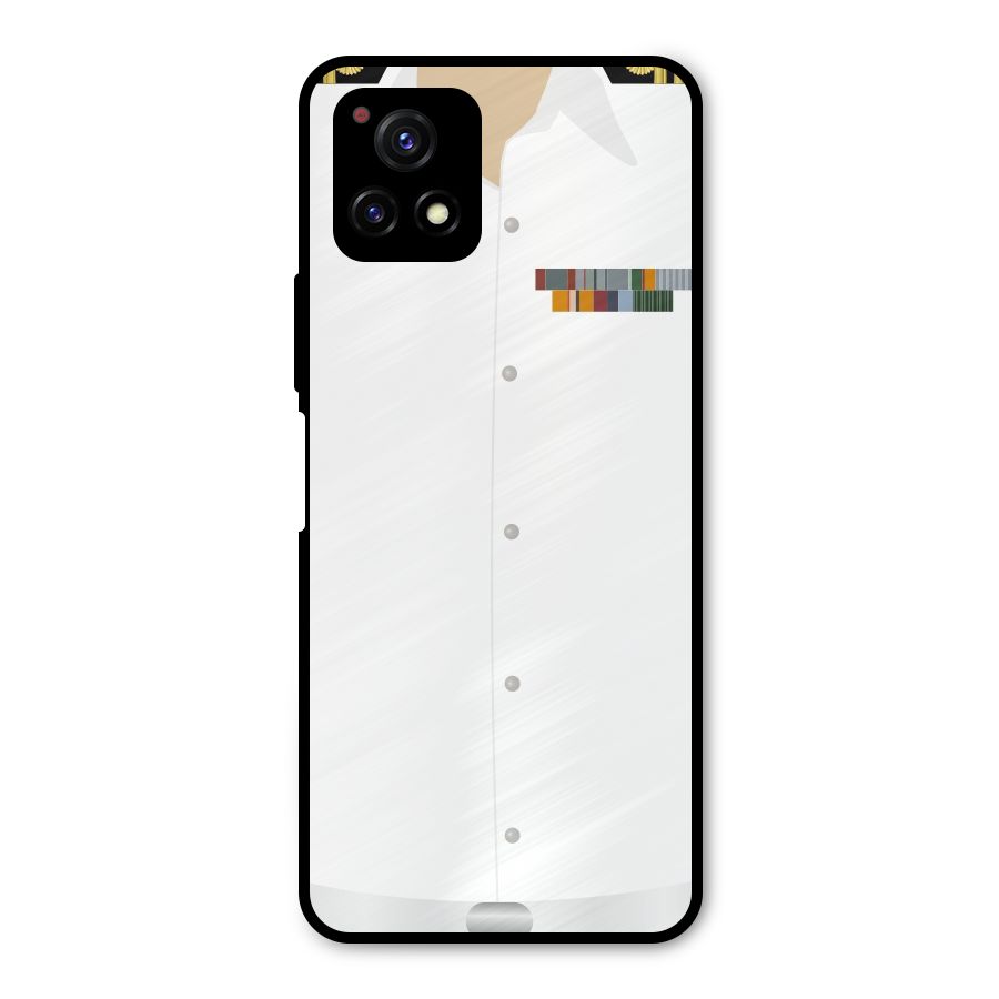 Navy Uniform Metal Back Case for Vivo Y72 5G