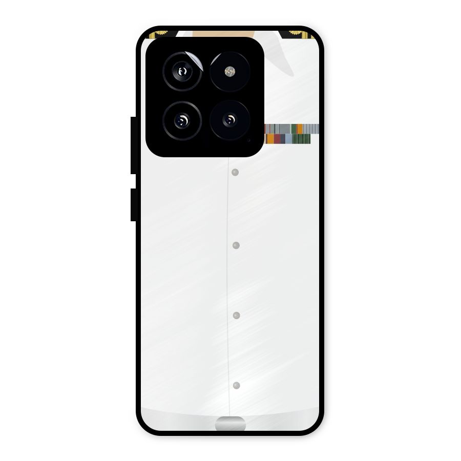 Navy Uniform Metal Back Case for Xiaomi 14
