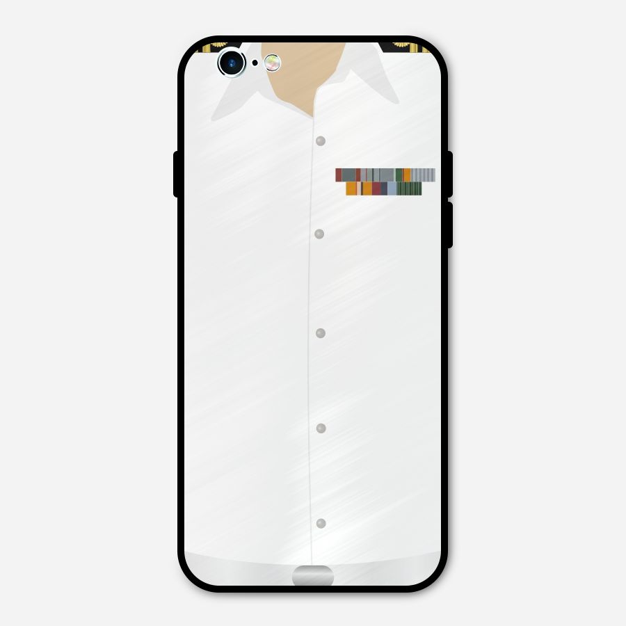 Navy Uniform Metal Back Case for iPhone 6 6s