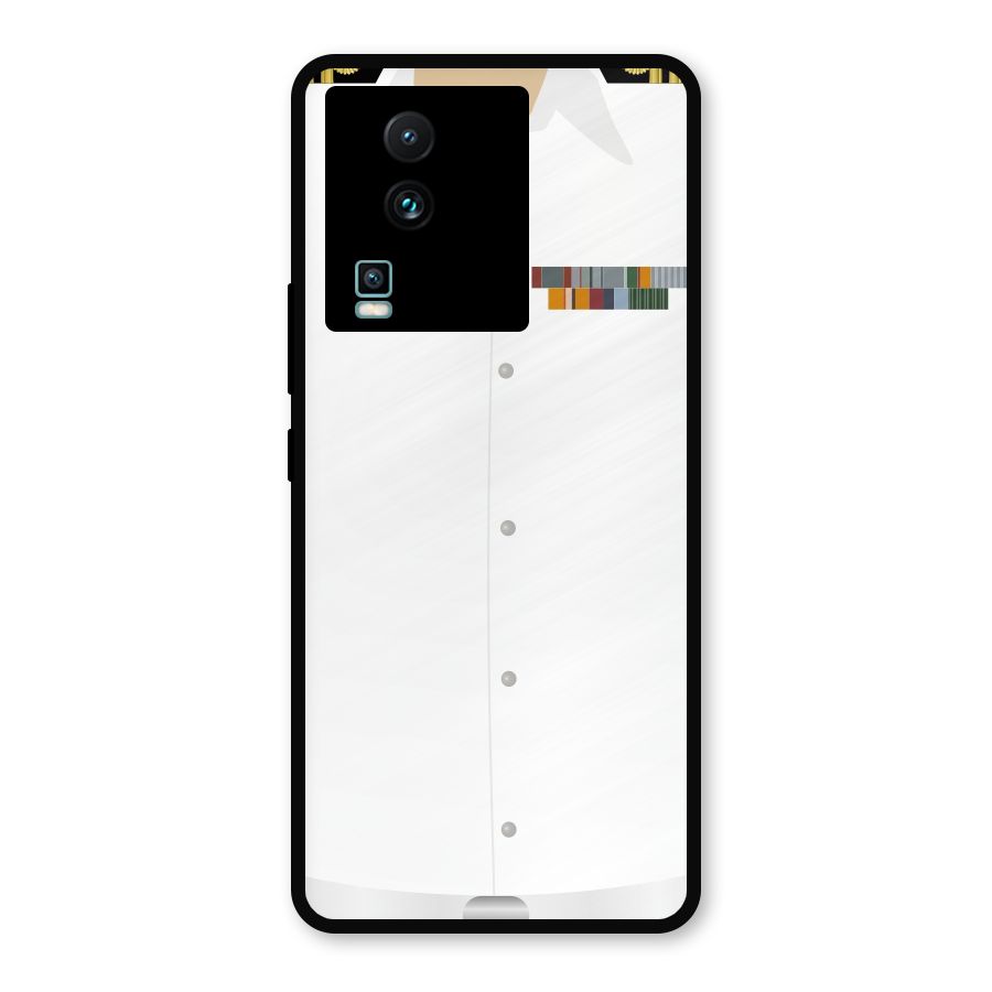 Navy Uniform Metal Back Case for iQOO Neo 7