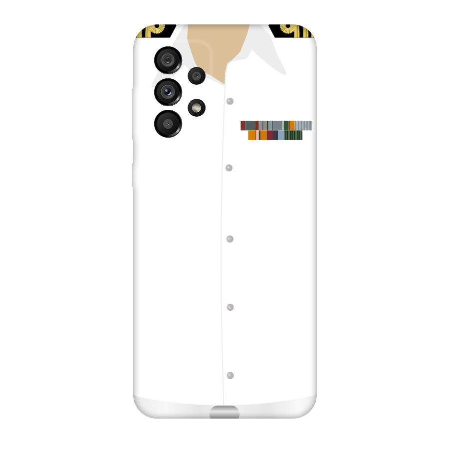 Navy Uniform Original Polycarbonate Back Case for Galaxy A73 5G