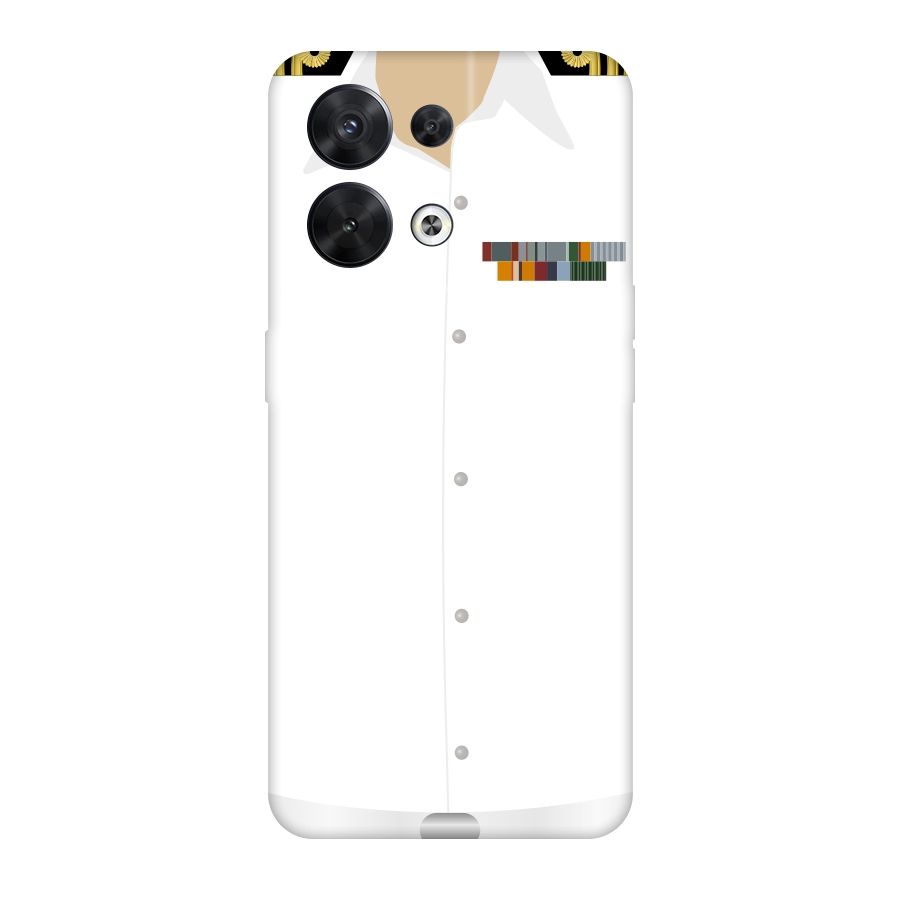 Navy Uniform Original Polycarbonate Back Case for Oppo Reno8 5G