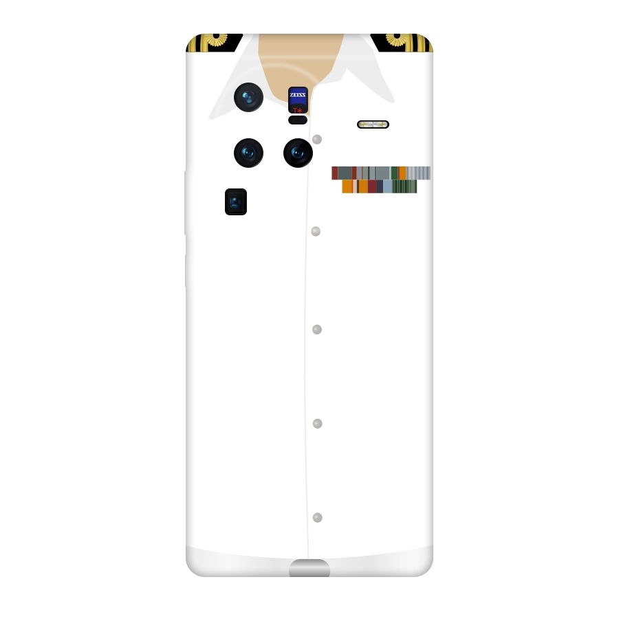 Navy Uniform Original Polycarbonate Back Case for Vivo X80